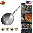 Premium 11-Inch Oven-Safe Wok with Durable Stainless Steel & Non-Stick Coating