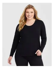 [Taking Shape] Wool Bamboo Top in Black