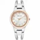 Anne Klein Women's Silver-Tone Bangle Bracelet Watch 33mm - Silver-tone and Rose