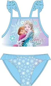 [eplusm] Disney Frozen Girls' Bikini with Ruffles - Elsa & Anna Frozen Children's Two-Piece Swimsuit Swimsuit 98-128