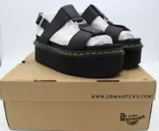 Dr. Martens Francis Womens Leather Strap Platform Sandal Black - Size 10