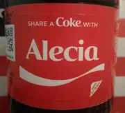Share A Coke With Alecia 2018 Limited Edition Personalized Coca Cola Bottle