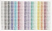 900 Face Gems Glitter Rhinestone Sticker Self-Adhesive Rhinestone Stickers Nail Stone(15 Colors, 3 Sizes) for Cell Phone Decoration Stationery Decoration DIY Car Face Nails Eyes
