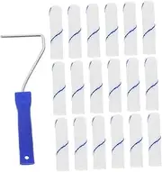 TEHAUX 1 Set Portable Paint Roller Cover Small Paint Roller Sleeves with Frame for Efficient Wall Painting Home Decoration Easy to Install Replace