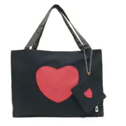 Leisure Fashion Leopard Print Canvas Shoulder Bag Handbag, with wallet (Black)