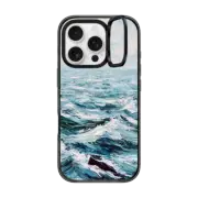 iPhone 16 Pro Impact Ring Stand Case MagSafe Compatible Deep Blue Sea
