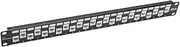 Tripp Lite 24-Port Cat6a Cat6 Cat5e Patch Panel 110 Punchdown Offset w/Cable Management 1URM TAA (N252-024-6A-OF)