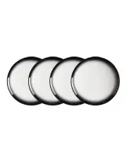 [Maxwell & Williams] Caviar Granite Coupe Plate 27cm Set of 4 in Black