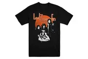 Led Zeppelin Unisex Adult Orange Circle T-Shirt (Black) - UTRO1708