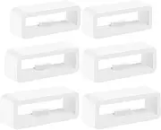 [Meliya] 6 Pcs Watch Band Keepers, 18mm/20mm/22mm Silicone Watch Strap Holder Loop Watch Strap Keeper Replacement Watch Band Fastener Rings for Smart Watch Band