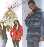 Simplicity Misses Sewing Pattern Jacket Vest Fleece size 6-16