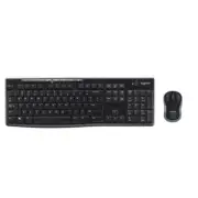 Logitech Wireless Keyboard & Mouse Combo, MK270r, Black, USB Receiver (Combo