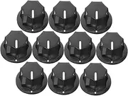 Kisangel 10Pcs Durable Potentiometer Knobs for Guitar Volume Control Easy Install Knob Caps for Amplifier and Effect Pedals Reliable Replacement Parts for Instruments