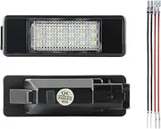 MKVAXR 2Pcs Canbus LED Car License Plate Light Number Lamps, for Citroen C4 C2 C3 C5 C6 C8, for Peugeot 106 1007 207 307 406 407 607 308 508 Car Number Plate Light