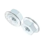 #8-32 Serrated Flange Hex Lock Nuts, 15Pcs Carbon Steel Flange Nut