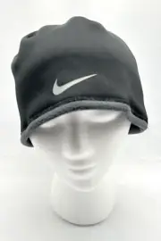 Nike Therma Fit Hat Black Grey Reversible Beanie S/M Running