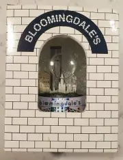 BLOOMINGDALES Musical Snow Globe Minneapolis MOA Winter Wonderland Vintage Rare