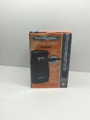 Proctor Silex 75217F Durable Can Opener Knife Sharpener - Black