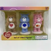 Care Bears Set of 3 Mini Figures Tenderheart Grumpy Love-a- Lot 3" Culturefly