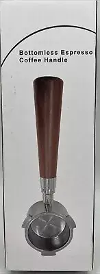 51mm Espresso Coffee Bottomless Portafilter with Rosewood Handle
