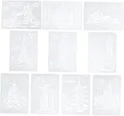 10pcs Eiffel Tower London Bridge Leaning Tower of Ben More for Art and Parent Interaction