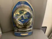 NIB! Myron & Davis AE21 Single Channel Wireless Black & Silver Headphones