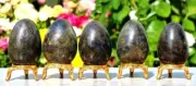 Set Of 5Pcs Flashy Labradorite Crystal Egg Handmade Crystal Home Office Decor