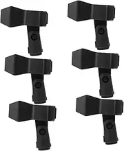 Kisangel 6Pcs Durable Microphone Clips Mic Holders for Secure Stand Support Clip for Studio and Live Performance Use