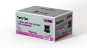 Sunnycare Clamshell MFPP Hinged Container Disposable 9X6, 1 COMPT, Black, 150ct