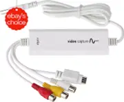 Video Capture Device USB 2.0 Digitize VHS to Digital for Mac PC iPad Easy Transf