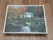 SEALED Vintage Whitman 1000 Piece Jigsaw Puzzle "Woodland Waterfall"