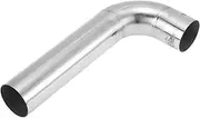 X AUTOHAUX 2" OD 90 Degrees Mandrel Bend Elbow T304 Stainless Steel Exhaust Tube Pipe Piping Surface Polishing Silver Tone