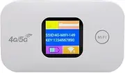 Mobile Hotspot, 4G 5G 300Mbps High Speed Portable WiFi Hotspot Supports 10 Connected Devices, SIM Card Slot, Color LED Display Screen Mobile Router for Travel