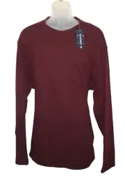Mens Reversible Sweatshirt by Cremieux XXL Royale Red & Brown Pullover NWT