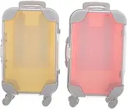 OHPHCALL Mini Suitcase Lash Holder Case Portable Eyelash Storage Box Plastic Case for Travel and Party