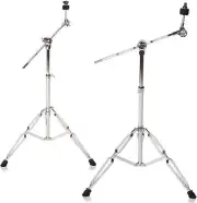 2Pack Standard Cymbal Boom Stand Double Braced Adjustable Cymbal Stand 28"-47.2"