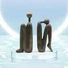 Thinker Bookends Bookends for Shelves Ornament Book Holder Creative Desk