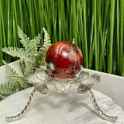 Carnelian in Orca Agate Sphere Healing Crystal Ball 72g 38mm