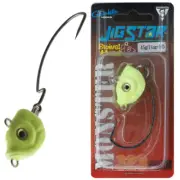 Jig Star Monster Swivel Jig Head Lumo Rigged 5/0 45g