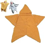 [Generic] Crochet Starfish Baby Onesie,Crochet Star Pattern Baby Star Snuggy