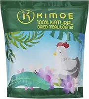 Kimoe 5LB 100% Natural Non-GMO Dried mealworms-High-Protein for Birds, Chicken，Ducks