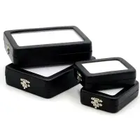 在飛比找蝦皮商城精選優惠-PU透明裸石盒展示盒鉆石寶石飾品銀首飾包裝盒裸鉆珠寶樣品彩寶