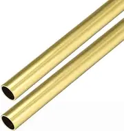 Brass Tube Pipe Hollow Straight Hard State 8mm8.5mmOD0.2mm0.25mm0.3mm0.4mm0.5mm1mm1.5mm2mmWall Thickness500mmlength2pcs,8.5mm*0.5mm*500mm(8mm*0.2mm*500mm)