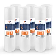 6PK of Big Blue 1 Micron 20" x 4.5" Sediment Water Filter Cartridge by Aquaboon