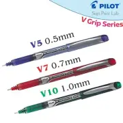 Pilot Hi-Tecpoint V Grip - Liquid Ink Roller ball pen- 0.5 /0.7/1.0 Tip