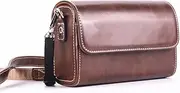 PU Leather Camera Portable Case Bag, Retro Full Body Leather Camera Protective Case for Canon G5X3/ G7X2/ G7X3/ G7X/ SX740/ SX730 Cameras, with Adjustable Strap,Brown