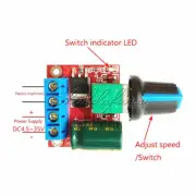 4.5V~35V 5V 6V 12V 24V 5A Mini PWM DC Motor Speed Controller Switch LED Dimmer