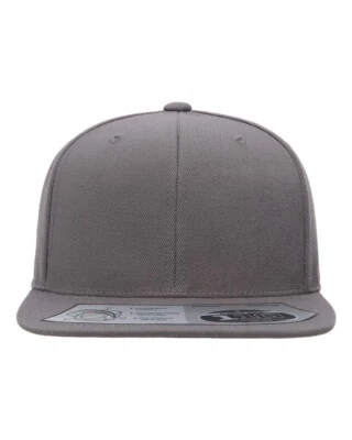 Bulk Lot of 50 Flexfit-110 Snapback Adult Caps Huge Bulk Discount Brand New Gray