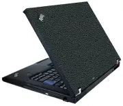 LEATHER Vinyl Lid Skin Cover Decal fits IBM Lenovo ThinkPad T61 Laptop
