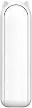 BOOC Hand Held Mini USB-C Rechargeable Fan, Light Tone, Three-Speed Wind, For Home or Office, Travel and Outdoor (White)